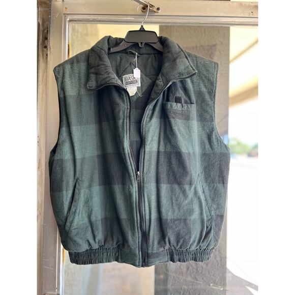 Vintage 1990’s Basic Edition plaid puffer vest size L - Picture 1 of 3